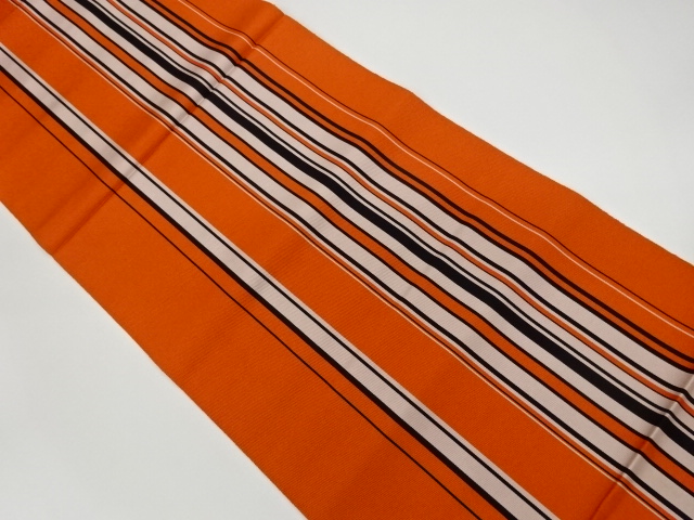 リサイクル　本場筑前博多縞模様織出し名古屋帯